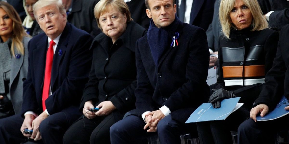 Sissy French President Emmanuel Macron Attacks President Trump On Nationalism