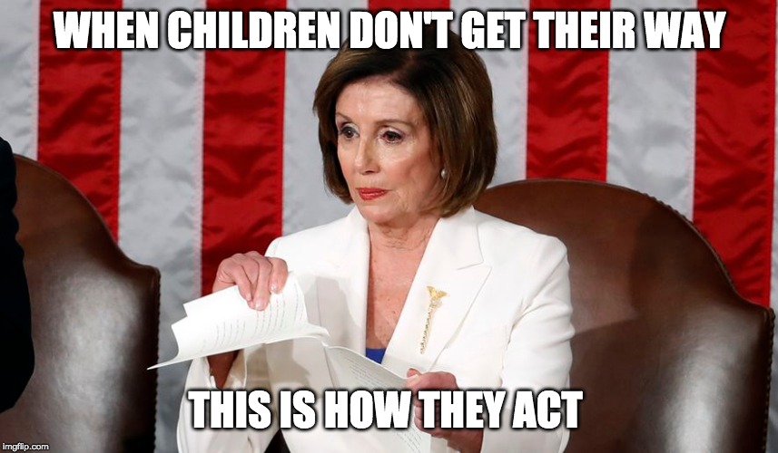 Nancy Pelosi Acts Like A Child, But The White House Response Is Perfect