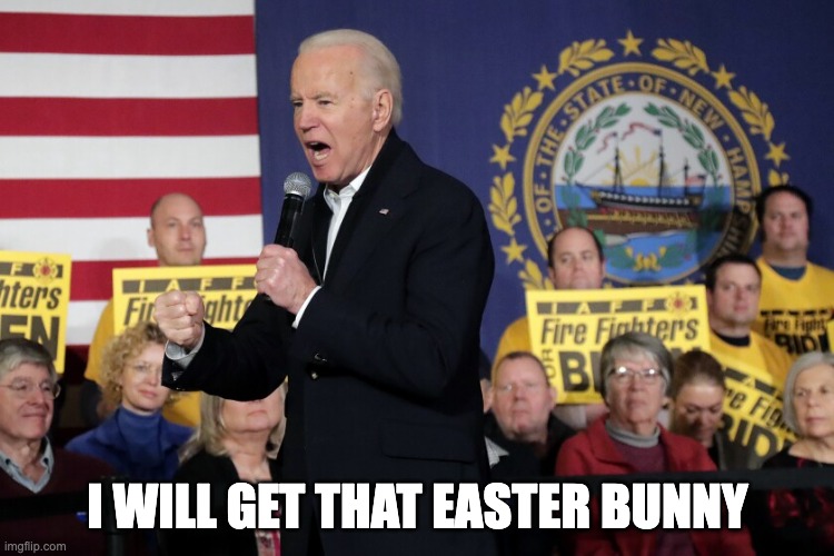 Easter Bunny Biden Says He Has Never Benefited From Trickledown Economics
