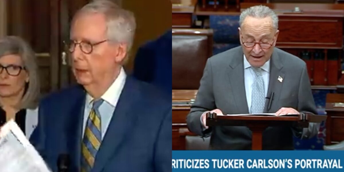 McConnell, Chuck Schumer And Media Enraged That Tucker Carlson Released Jan.6 Tapes
